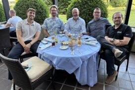 v.l.nr. Jerome Niehues, Peter Gräf, Johan Dentant, Frank Einlehner, Nikola Bogic auf der FeuerTrutz 2025