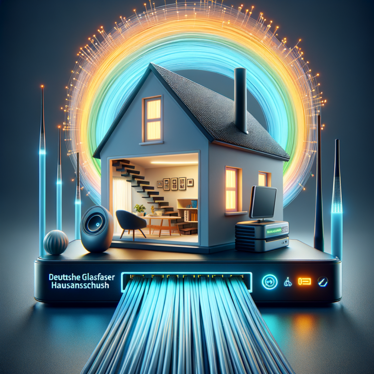 Illustration of Deutsche Glasfaser Hausanschluss: Ablauf, Technik & Voraussetzungen