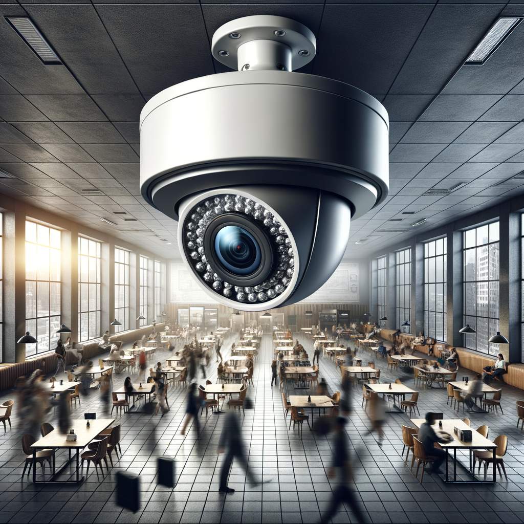 Illustration of Hikvision 180 Grad Kamera: Große Bereiche effizient überwachen