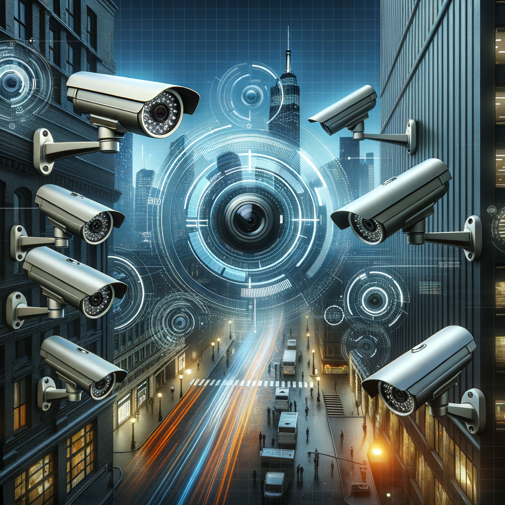 Illustration of IP KAMERAS: Moderne Videoüberwachung für Innen & Außen