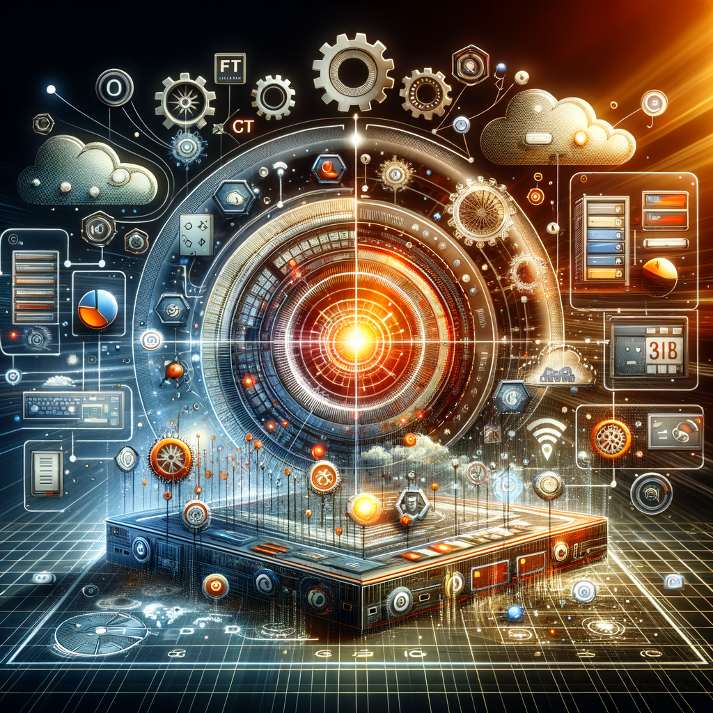 Illustration of IT Service Management Software für effiziente IT-Prozesse