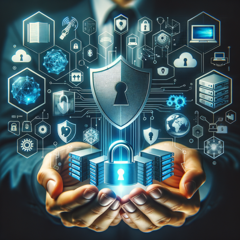 Illustration of IT Sicherheit Unternehmen: Schutz vor Cyberangriffen & Datenverlust