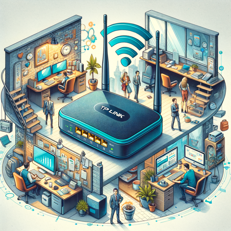 Illustration of TP Link Mobile Router: Flexible Internetlösungen für Büro & unterwegs
