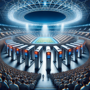 Illustration of Alarmanlagen Arena: Sicherheitskonzepte für Stadien & Events