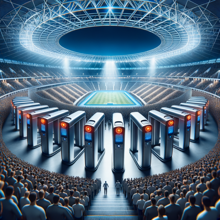 Illustration of Alarmanlagen Arena: Sicherheitskonzepte für Stadien & Events