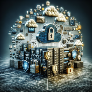 Illustration of IT Sicherheit und Datenschutz: Schutz moderner Unternehmensdaten