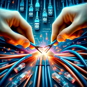 Illustration of Kabel spleißen leicht erklärt: Präzise Verbindungen fürs Netzwerk