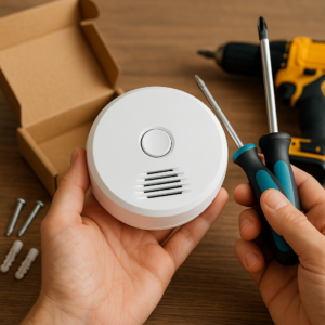 Illustration of Rauchmelder kaufen: Auswahl &amp; Installation für Haus &amp; Betrieb