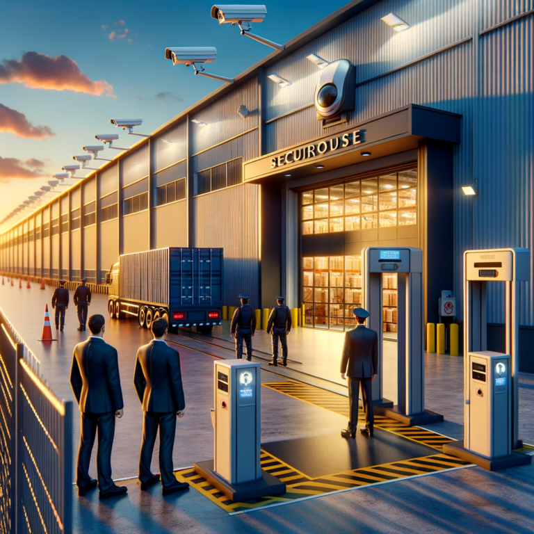 Illustration of Zutrittskontrolle Lagerhaus: Mehr Sicherheit & klare Prozesse
