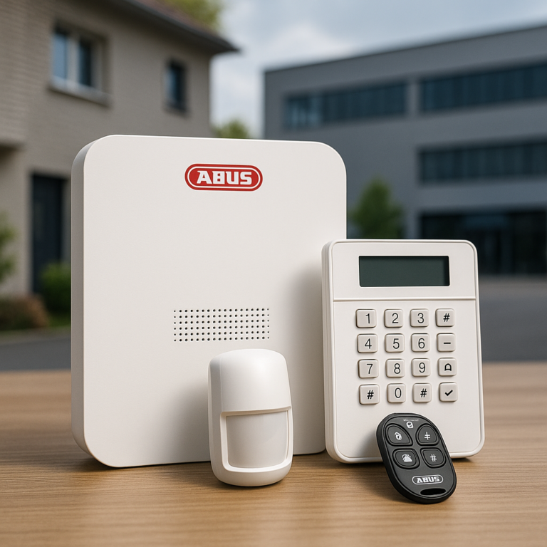 Illustration of ABUS Alarmanlagen: Moderner Schutz für Haus & Gewerbe