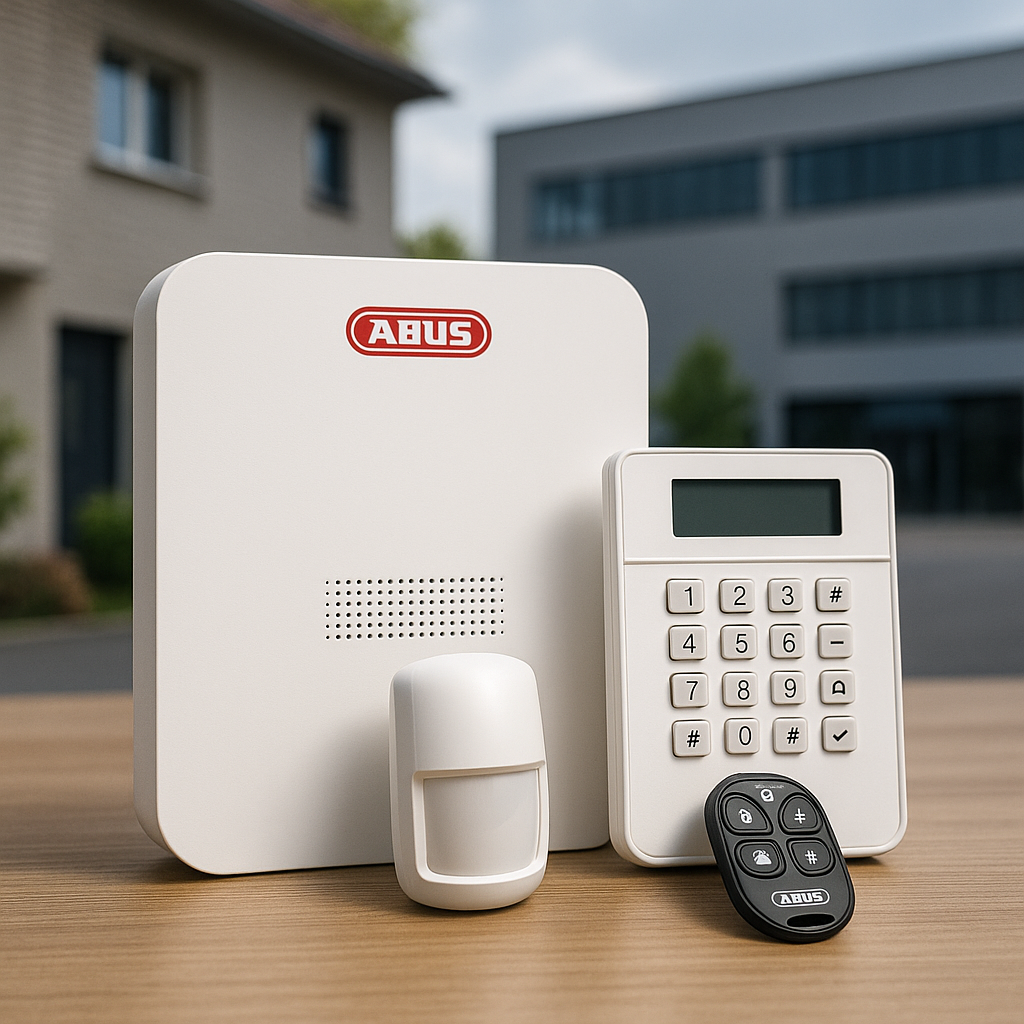 Illustration of ABUS Alarmanlagen: Moderner Schutz für Haus & Gewerbe