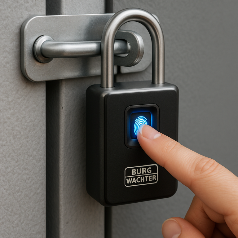 Illustration of Burg Wächter Fingerprint-Schloss: Komfort & Sicherheit