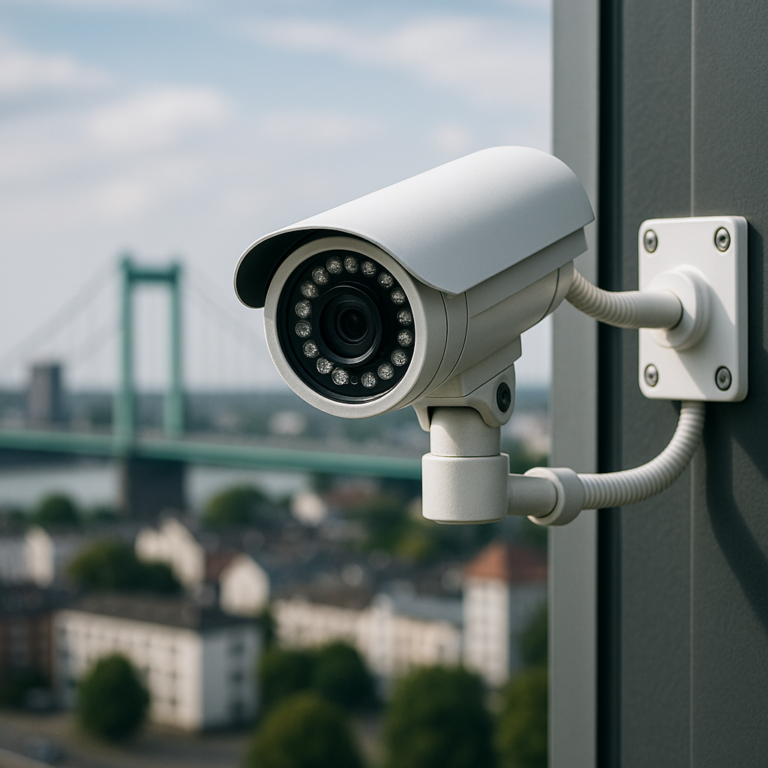 überwachungskamera Duisburg illustration for Überwachungskamera Duisburg: Sicherheitslösungen für Firmen & Wohngebiete