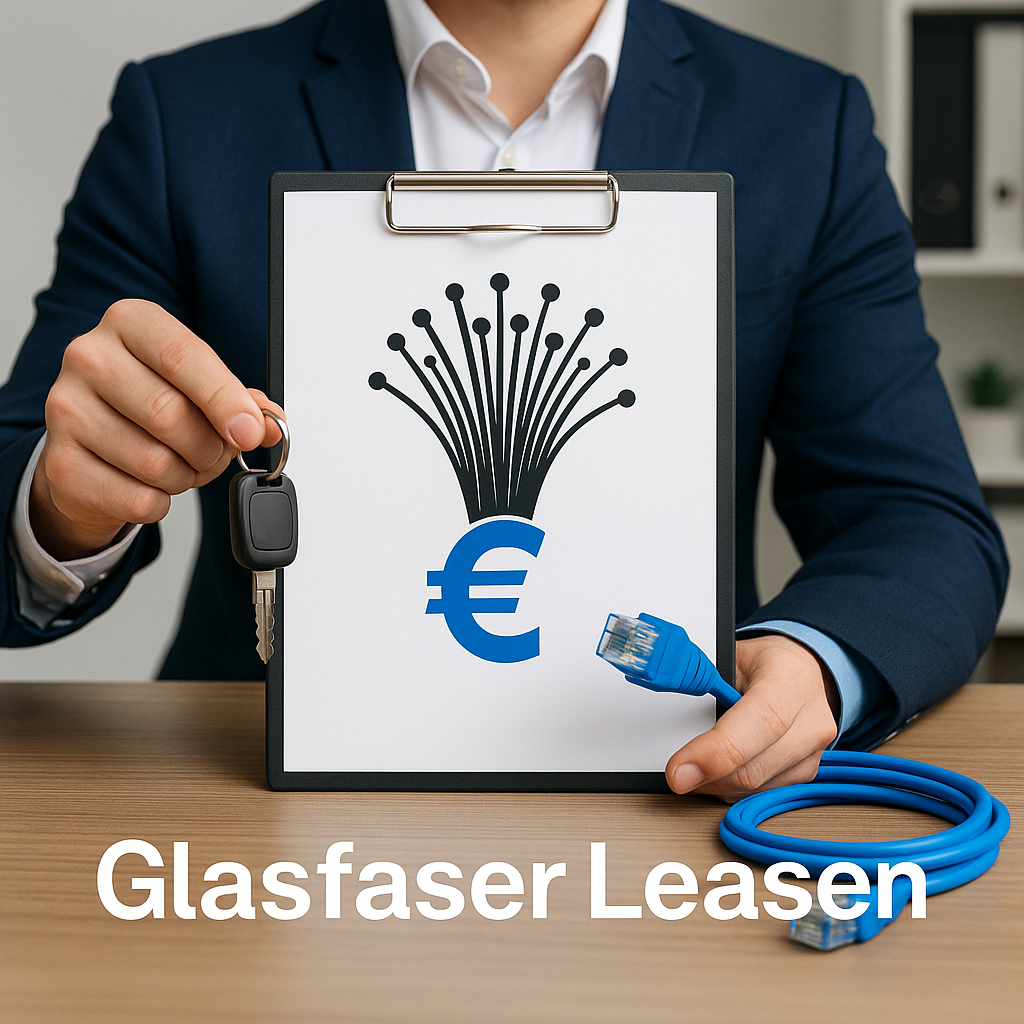 Illustration of Glasfaser Leasen: Flexible Lösungen für Unternehmen