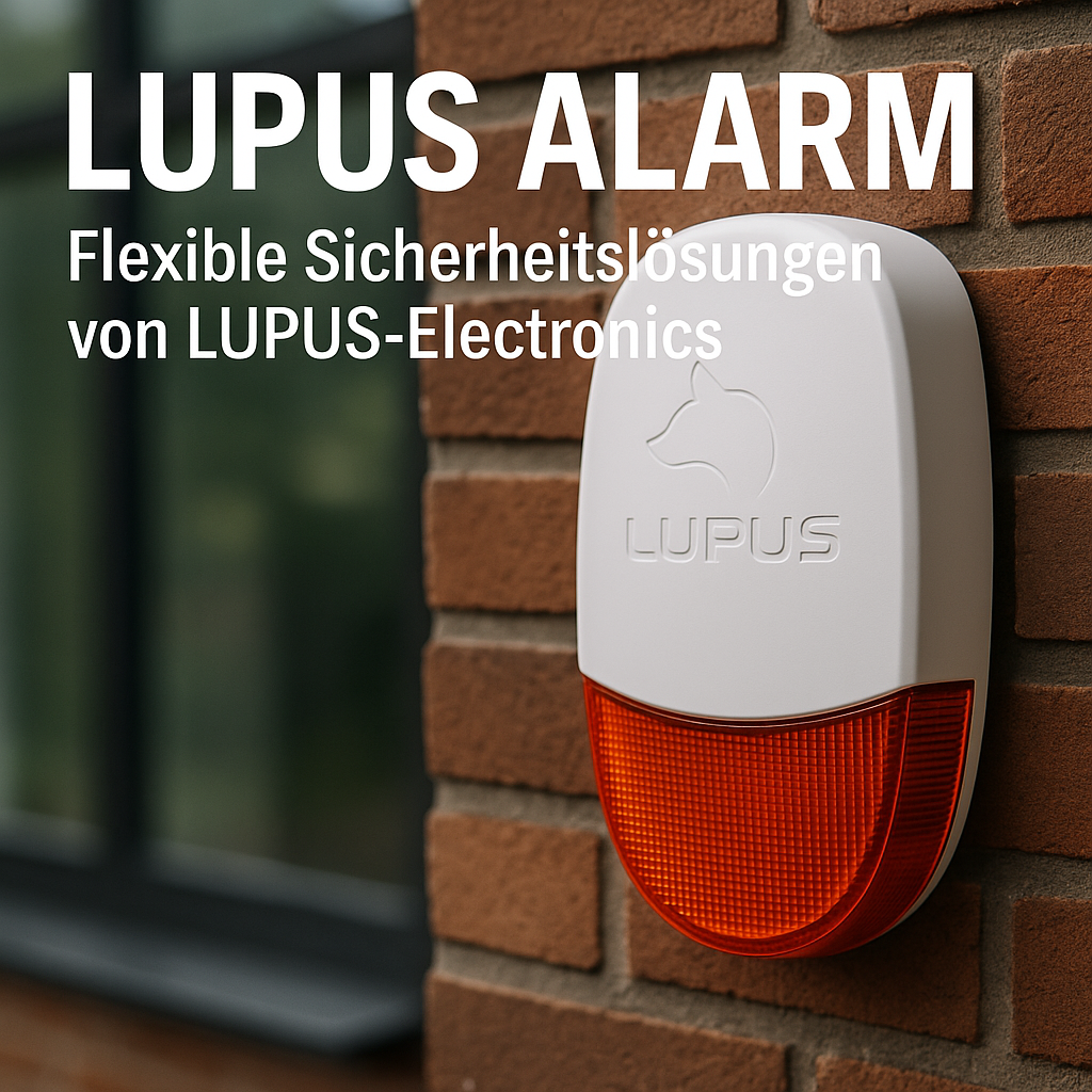 Illustration of Lupus Alarm: Flexible Sicherheitslösungen von LUPUS-Electronics