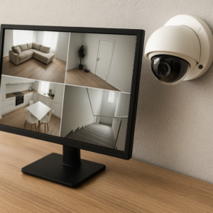 monitor überwachungskamera illustration for Monitor Überwachungskamera: Auflösung, Darstellung & Sicherheit