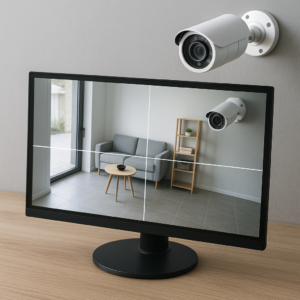 monitor überwachungskamera illustration for Monitor Überwachungskamera: Auflösung, Darstellung & Sicherheit