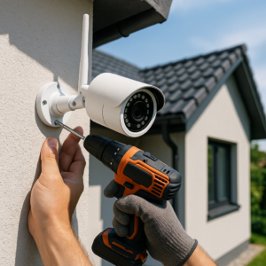 Illustration of Sicherheitskameras außen richtig planen und installieren