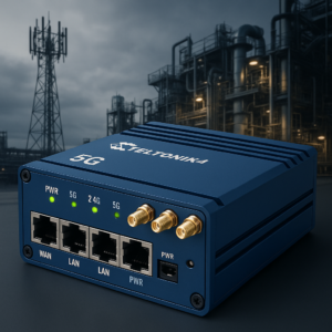 Illustration of Teltonika 5G Router: Leistungsstarke Industrie-Konnektivität