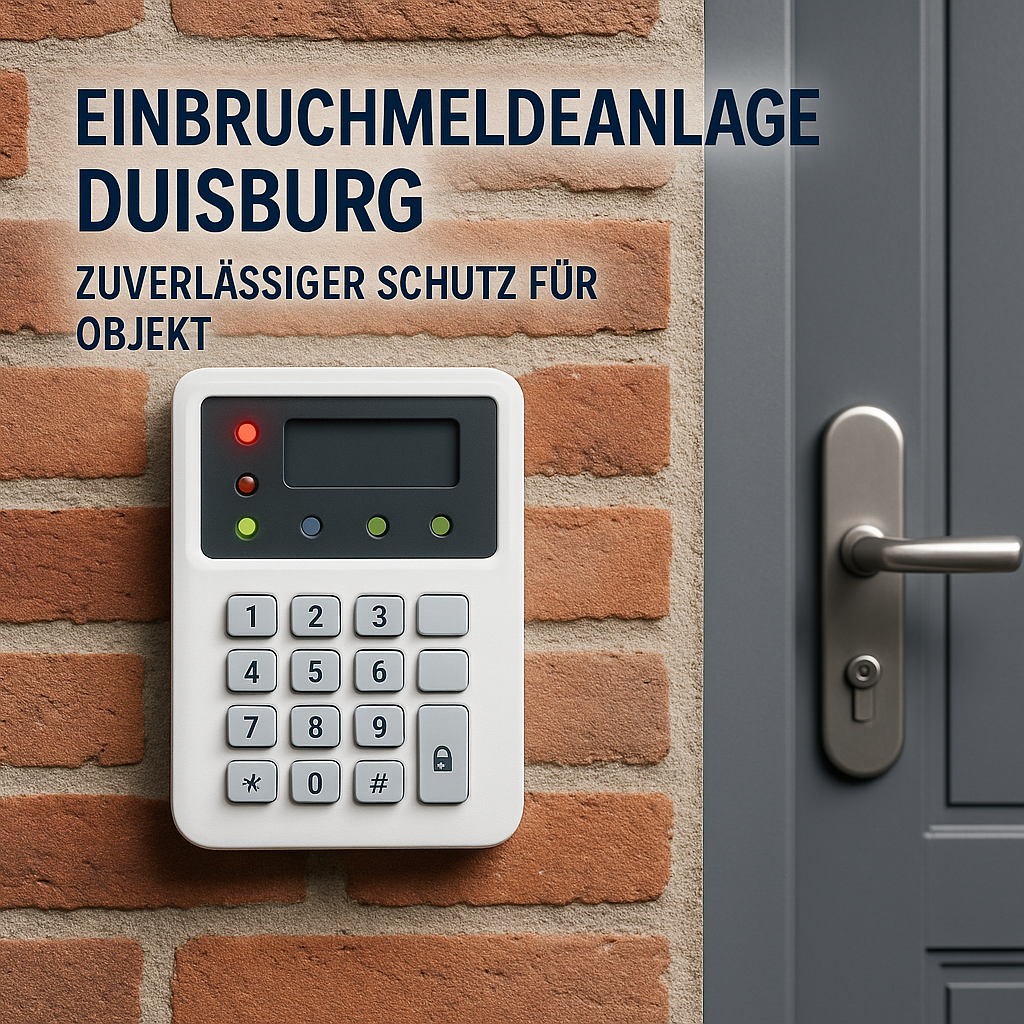 Illustration of Einbruchmeldeanlage Duisburg: Zuverlässiger Schutz für Objekt