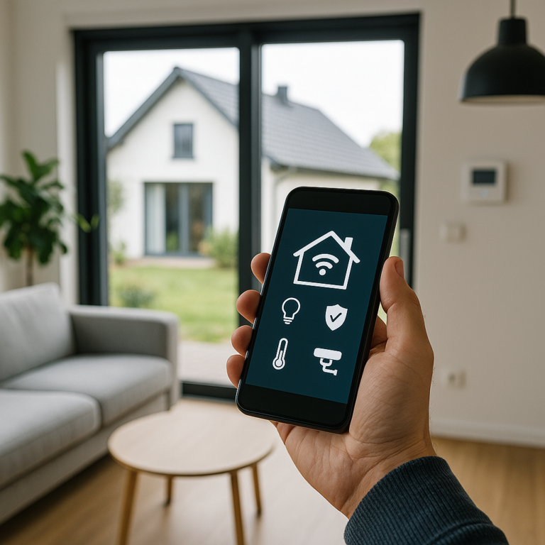 Illustration of Haus Automatisierung: Mehr Komfort, Sicherheit &amp; Effizienz