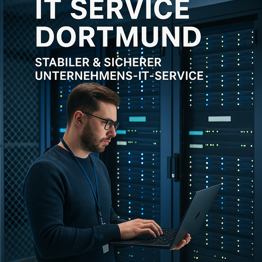 Illustration of IT Service Dortmund: Stabiler & sicherer Unternehmens-IT Service