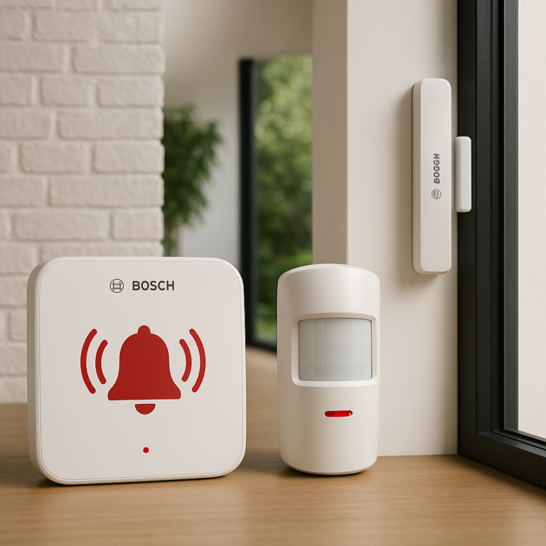 Illustration of Bosch Smart Home Alarmsystem: Moderner Einbruchschutz