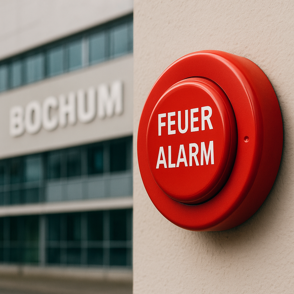 Illustration of Feueralarm Bochum: Moderne Lösungen für Brandschutz