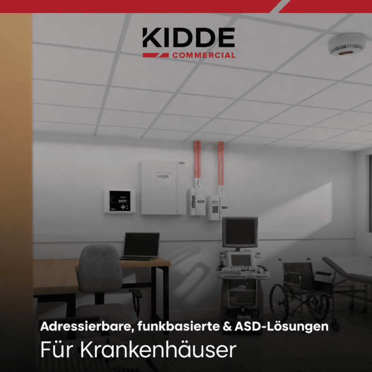 Brandmeldetechnik für Krankenhäuser