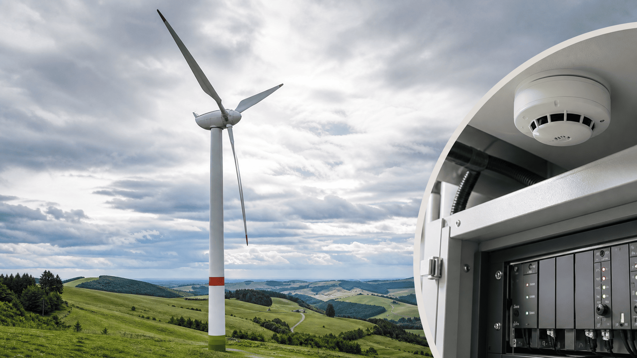 Brandmeldeanlage windturbine