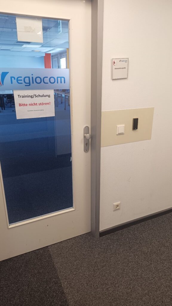 Zutrittskontrolle für regiocom
